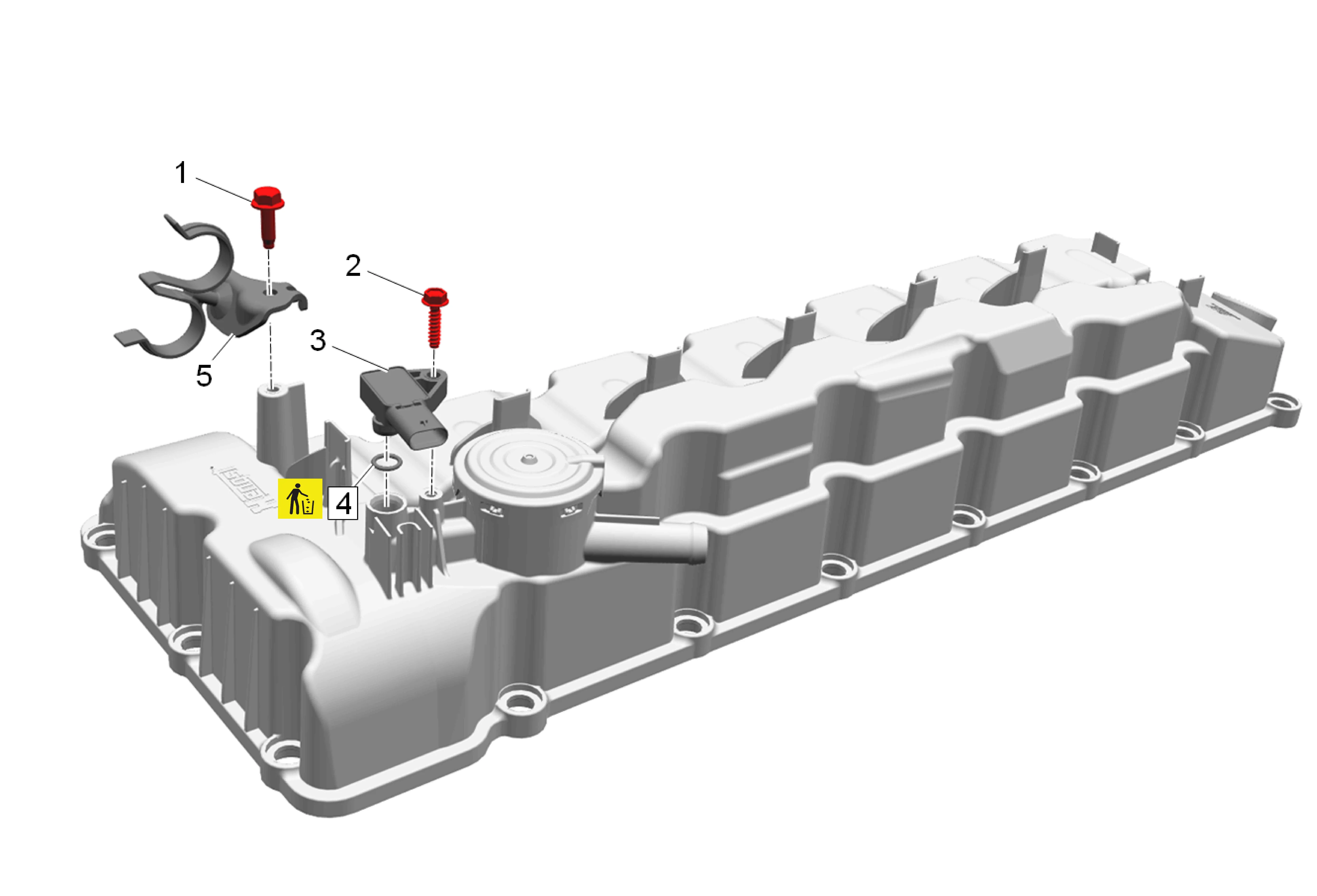 High Pressure Diesel Fuel Injection Rail Replacement — figure 26