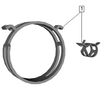 Hose Clamp Replacement Guidelines - Spring Type — figure 1
