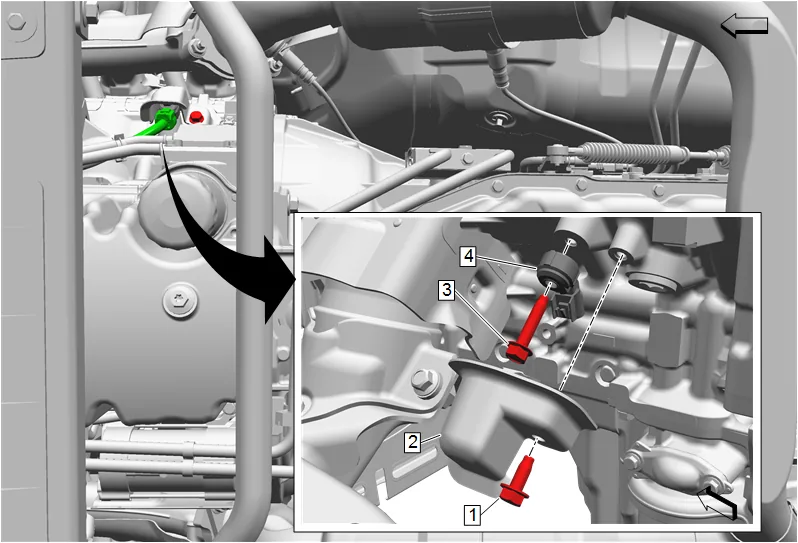 Knock Sensor 1 Replacement (2WD) — figure 1