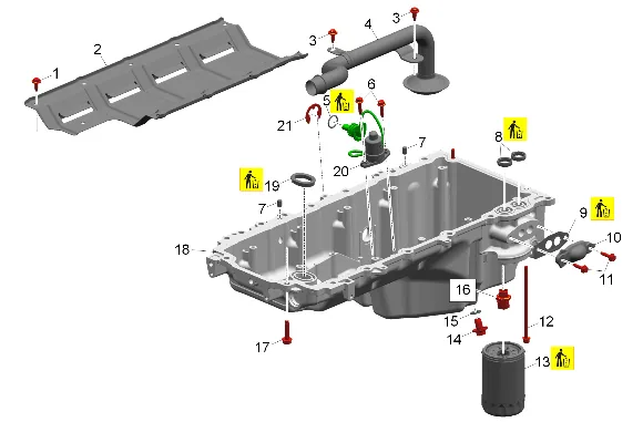 Oil Pan and Components — figure 1