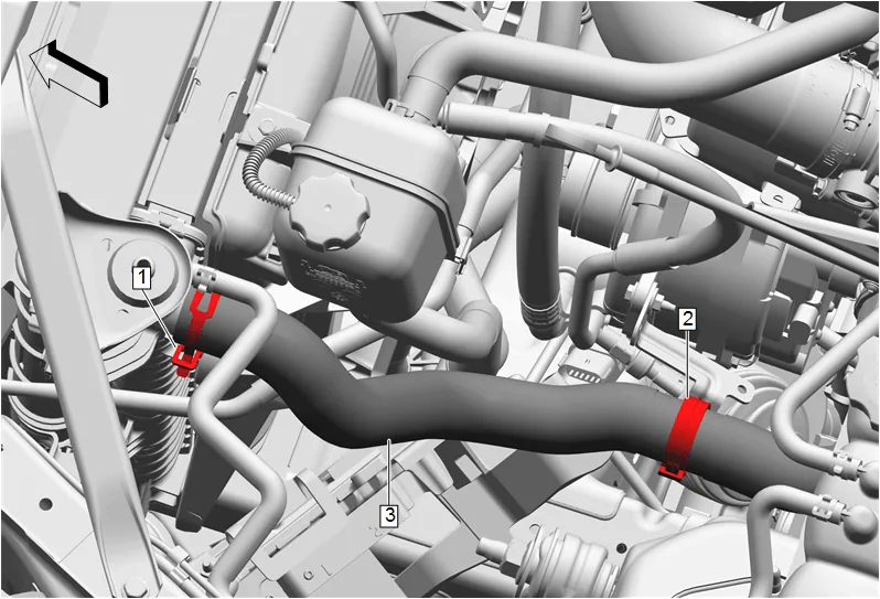Radiator Inlet Hose Replacement (LM2) — figure 10
