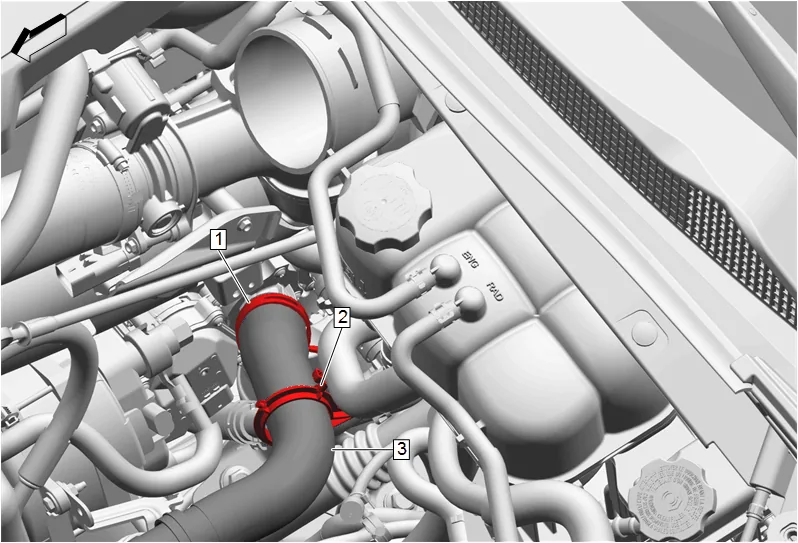 Radiator Inlet Hose Replacement (LM2) — figure 11