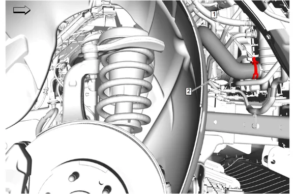 Radiator Outlet Hose Replacement (L84, L87) — figure 3