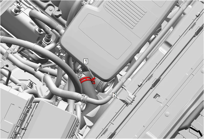 Radiator Outlet Hose Replacement (L84, L87) — figure 4