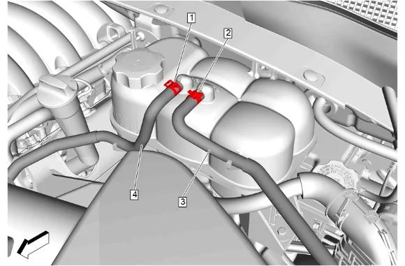 Radiator Surge Tank Replacement (L84, L87) — figure 1