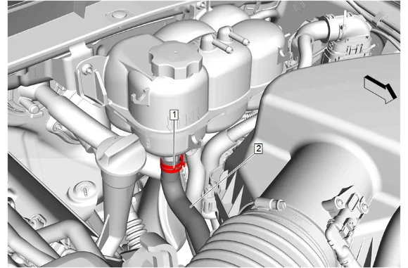Radiator Surge Tank Replacement (L84, L87) — figure 2