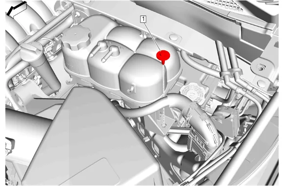 Radiator Surge Tank Replacement (L84, L87) — figure 3