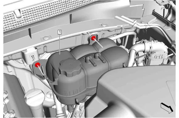Radiator Surge Tank Replacement (L84, L87) — figure 4
