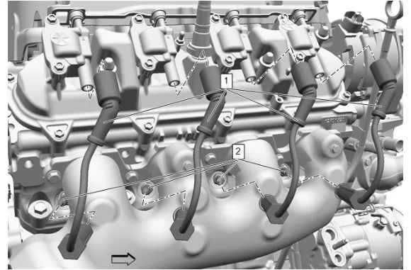 Spark Plug Wire Replacement - Right Side — figure 3
