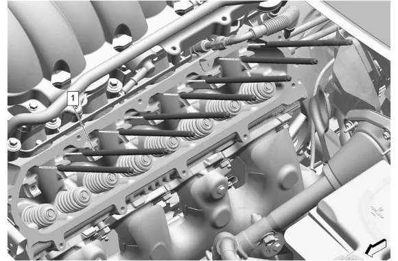 Valve Rocker Arm and Push Rod Replacement - Left Side (L87) — figure 8