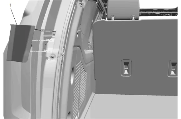 Back Body Opening Side Molding Replacement (Manual Liftgate) — figure 1