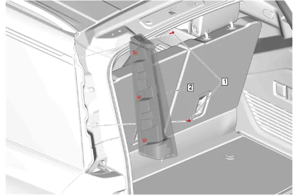 Back Body Opening Side Molding Replacement (Power Liftgate) — figure 5
