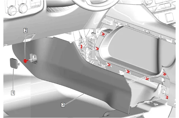 Front Floor Console Base Replacement — figure 4
