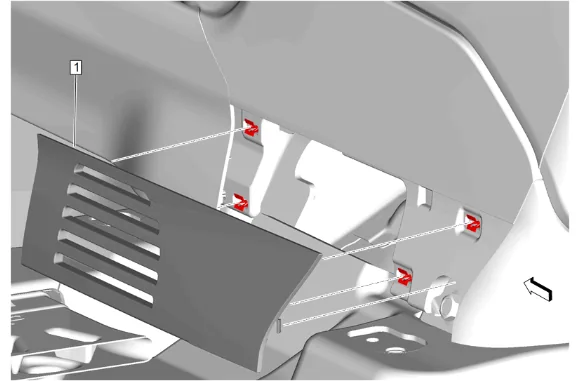Front Floor Console Base Replacement — figure 5