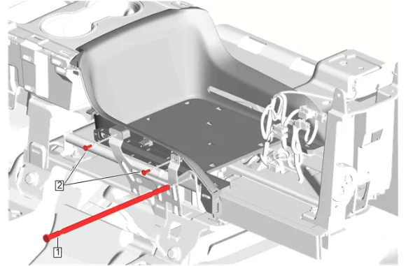 Front Floor Console Base Replacement — figure 20