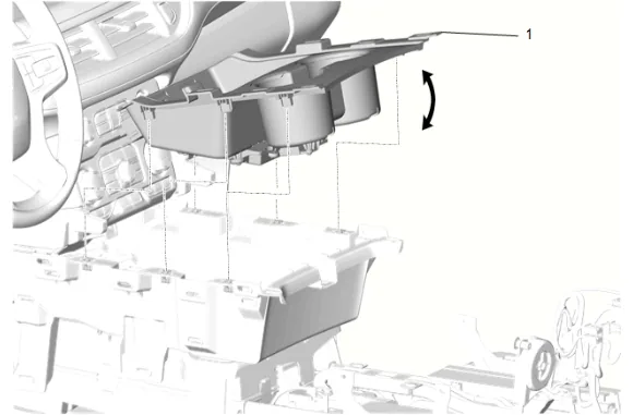 Front Floor Console Base Replacement — figure 23