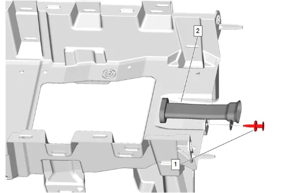 Front Floor Console Carrier Replacement (DCH) — figure 17