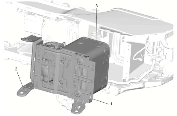Front Floor Console Compartment Cooler Replacement — figure 7