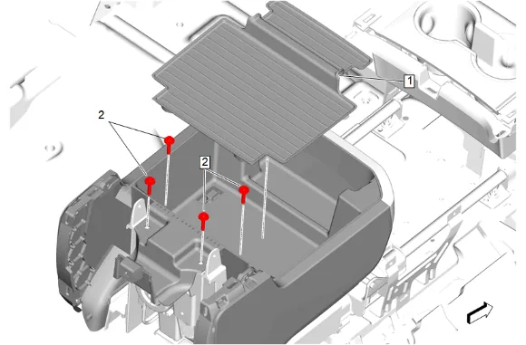 Front Floor Console Compartment Replacement — figure 5