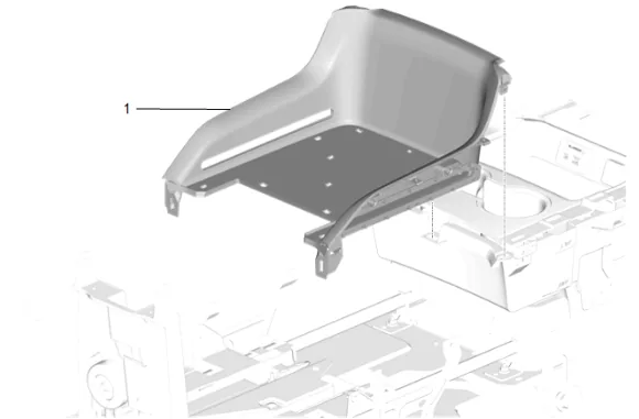 Front Floor Console Stowage Tray Replacement (DCH) — figure 19