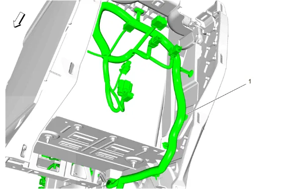 Front Floor Console Wiring Harness Replacement (D07) — figure 18