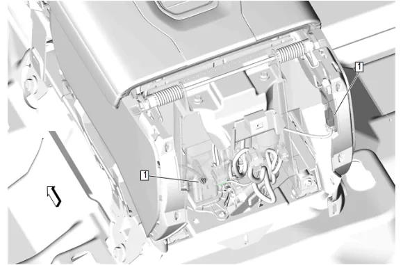 Front Floor Console Wiring Harness Replacement (DCH) — figure 14