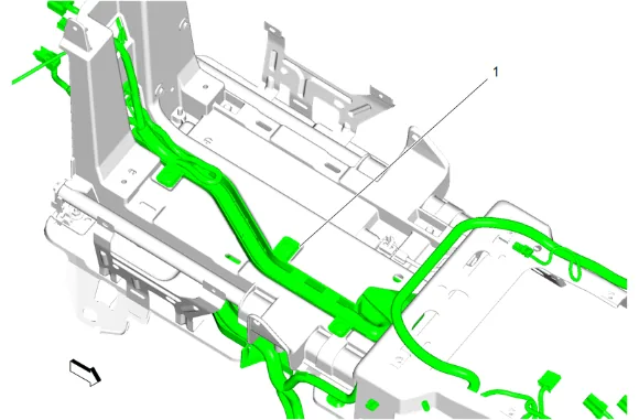 Front Floor Console Wiring Harness Replacement (DCH) — figure 23
