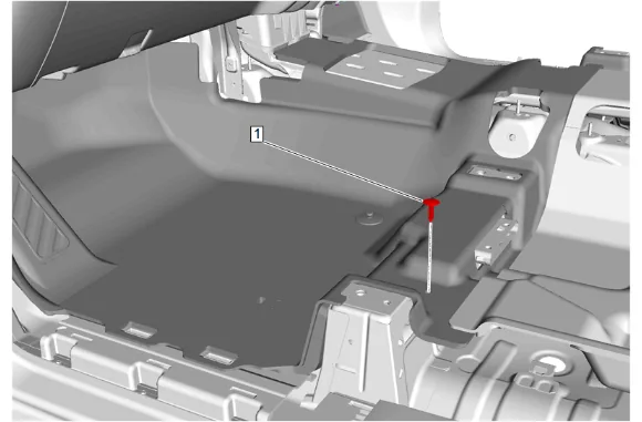 Front Floor Panel Carpet Replacement (without Front Floor Speaker) — figure 4