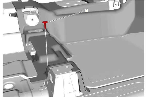 Front Floor Panel Carpet Replacement (without Front Floor Speaker) — figure 5