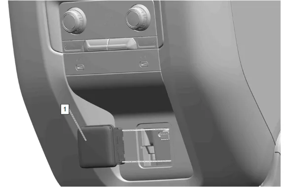 Front Floor Rear Console Trim Plate Replacement (DCH) — figure 5