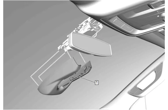 Headlining Front Trim Panel Replacement (LWB with C3U) — figure 11