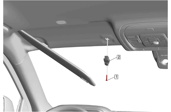 Headlining Trim Panel Replacement (SWB with C3U) — figure 8
