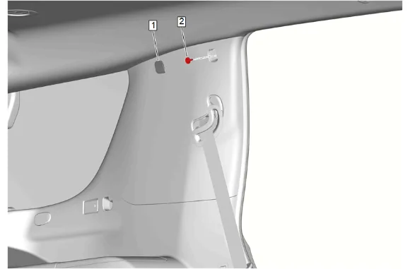 Headlining Trim Panel Replacement (SWB with C3U) — figure 21