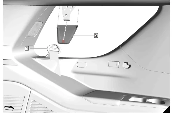 Headlining Trim Panel Replacement (SWB with C3U) — figure 36