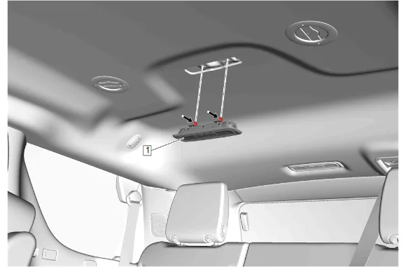 Headlining Trim Panel Replacement (SWB without C3U) — figure 15
