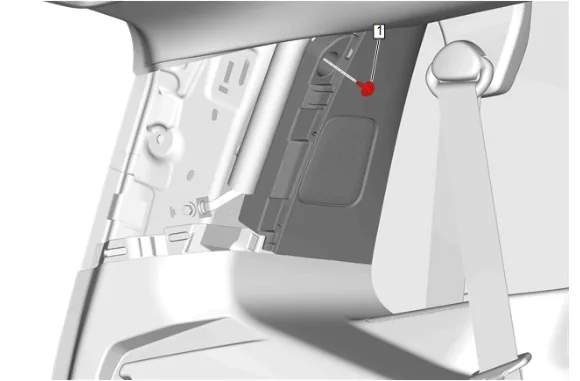 Headlining Trim Panel Replacement (SWB without C3U) — figure 25