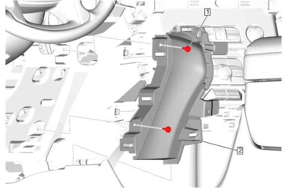 Instrument Panel Carrier Replacement (with UV6) — figure 16