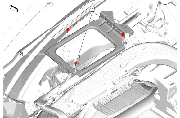 Instrument Panel Carrier Replacement (with UV6) — figure 26