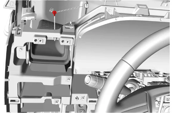 Instrument Panel Carrier Replacement (with UV6) — figure 29
