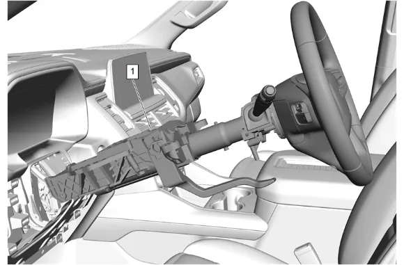 Instrument Panel Carrier Replacement (without UV6) — figure 2