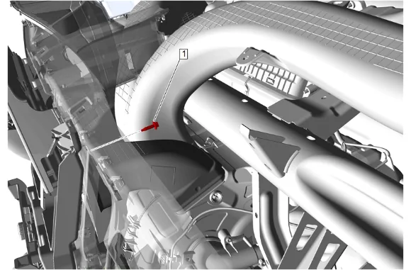 Instrument Panel Carrier Replacement (without UV6) — figure 16