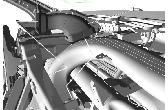 Instrument Panel Carrier Replacement (without UV6) — figure 17