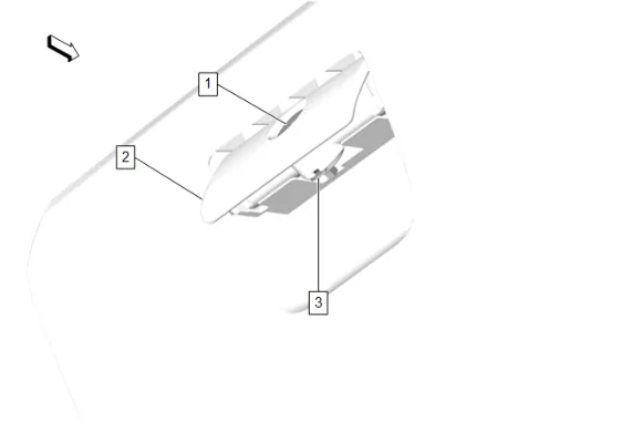 Instrument Panel Compartment Door Replacement — figure 3