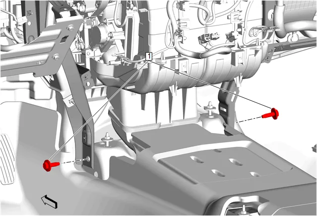 Instrument Panel Tie Bar Replacement — figure 7