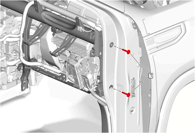 Instrument Panel Tie Bar Replacement — figure 11