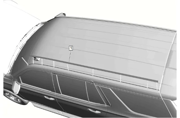 Roof Panel Joint Finish Molding Replacement (9C1) — figure 1