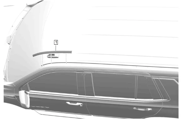 Roof Panel Joint Finish Molding Replacement - Left Side (Short Wheel Base) — figure 21