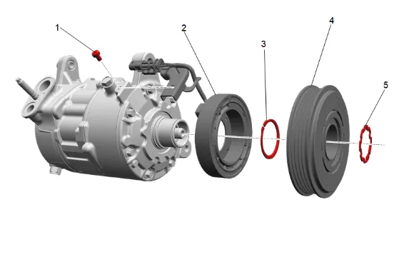 Air Conditioning Clutch Replacement (L84, L87) — figure 22
