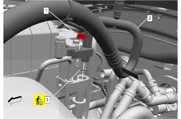 Air Conditioning Compressor and Condenser Hose Replacement (LM2, 2WD) — figure 1