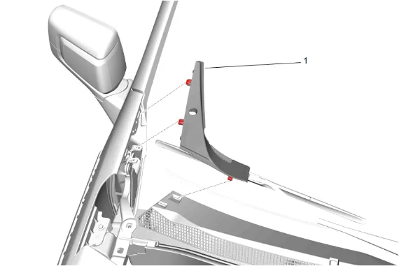 Air Inlet Deflector Water Deflector Replacement — figure 2